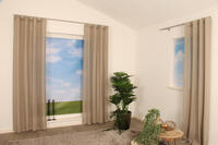 Inbetween Retwist is kamerhoge stof met een linnenlook in twee kleuren garens en in verschillende garendiktes