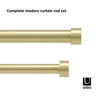 De Cappa gordijnroede van Umbra is super stylish. Geschikt voor licht- tot middelzware gordijnen of vitrages