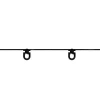 Wave glijder Trier 6cm breedspoor zwart