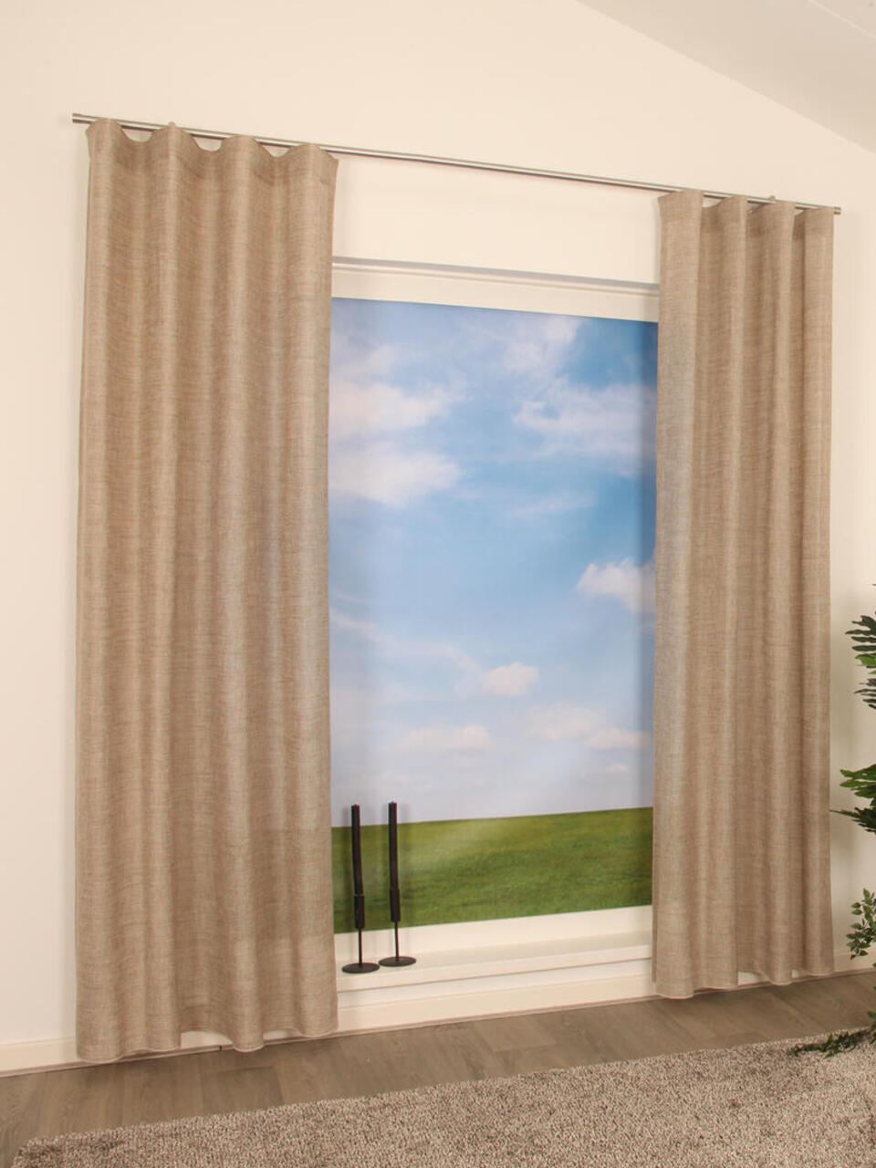 Oban is een prachtige grover geweven kamerhoge inbetween in verschillende gemêleerde garendiktes