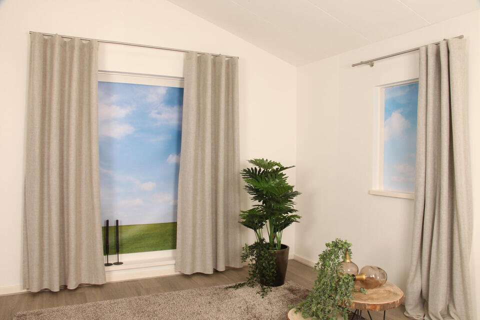 Oban is een prachtige grover geweven kamerhoge inbetween in verschillende gemêleerde garendiktes