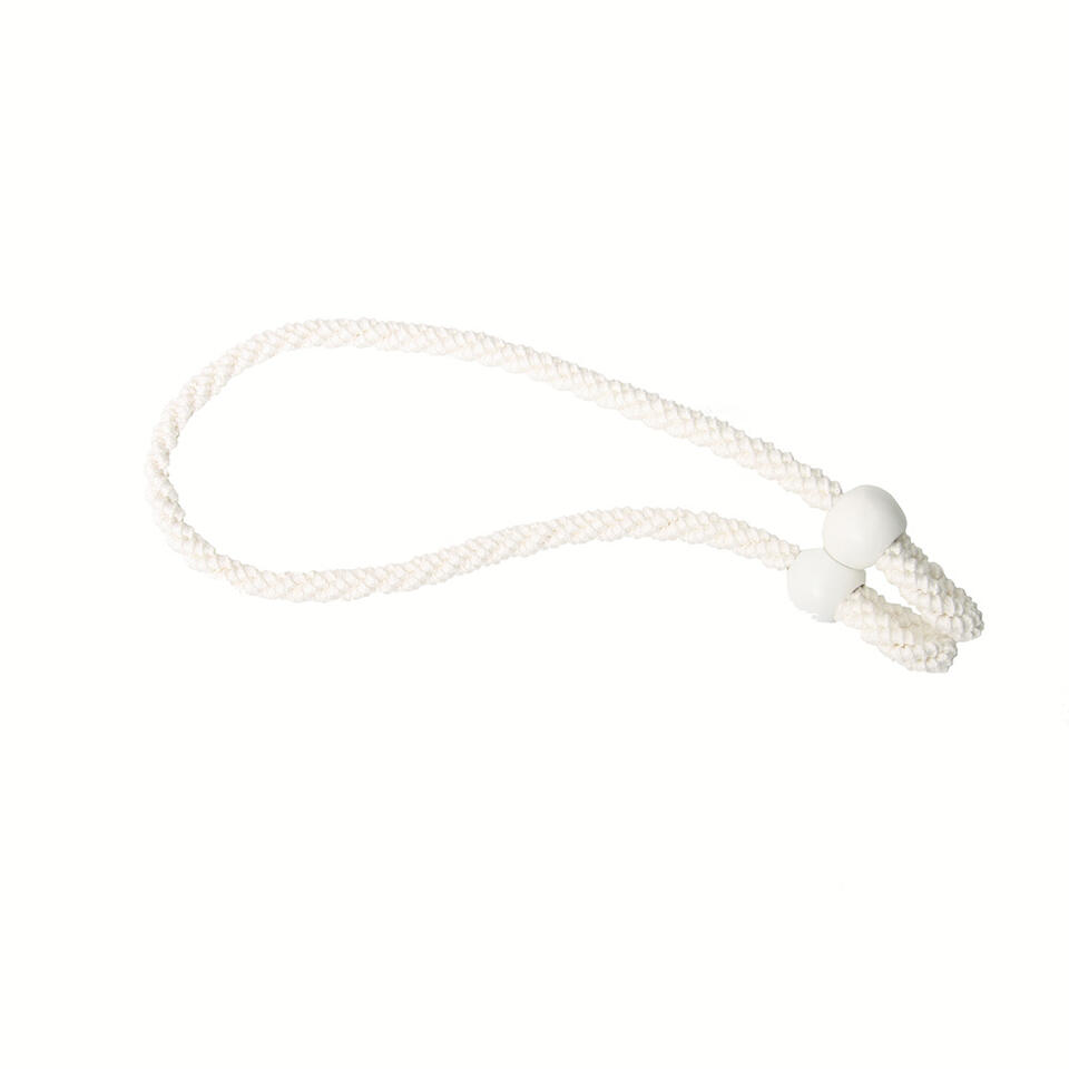 Mooie kwaliteit zijdematte linnen kleurige embrasse van een grof gedraaid en omwikkeld koord met een sierlijke rib