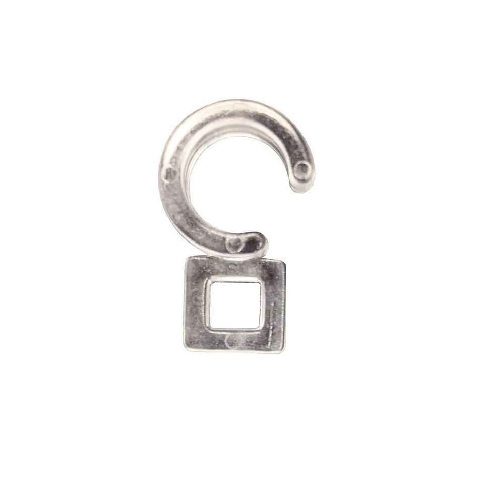 Deze transparante ringclip is 2,3cm hoog en heeft een opening van 1cm